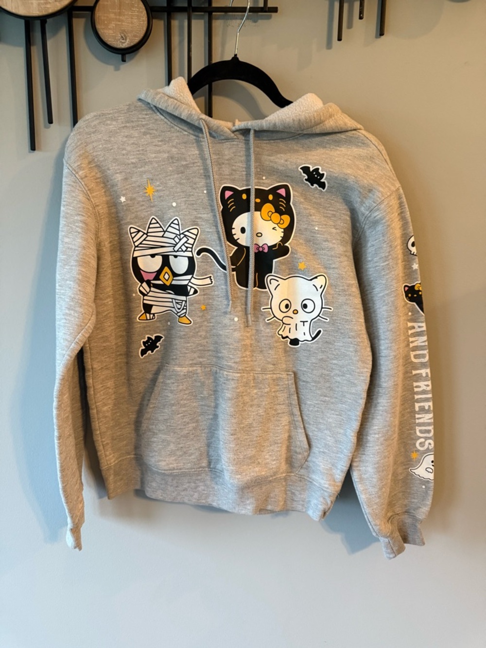 Sanrio Hello Kitty & Friends Juniors Gray Halloween Hoodie